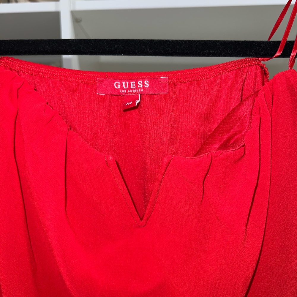 Guess Scarlet Red Tube Top